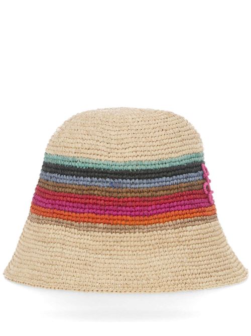 Beige/multicolour straw woven raffia Ruslan Baginskiy | BCTSTRKNPSTRMULT NAT STRAW